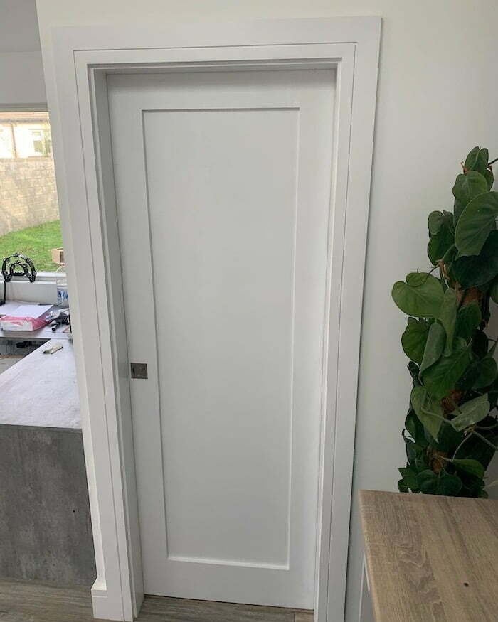 closed single pocket door